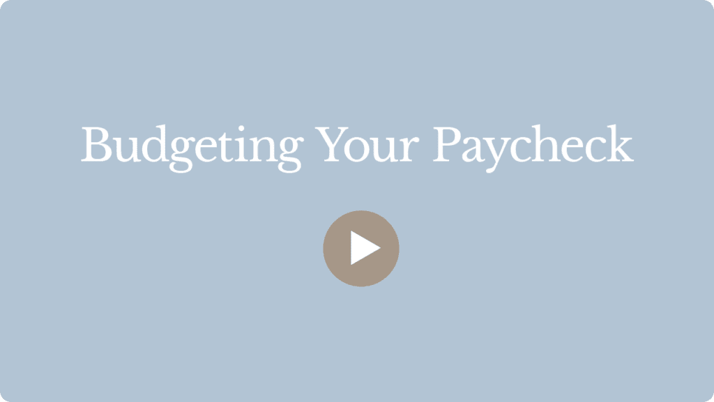Budgeting your paycheck