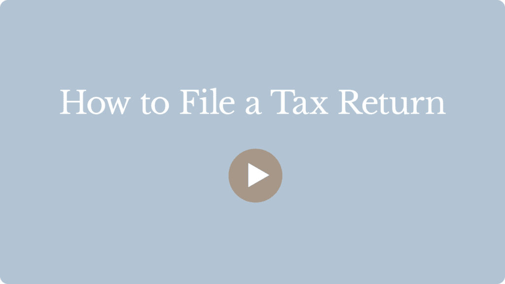 How to file a tax return